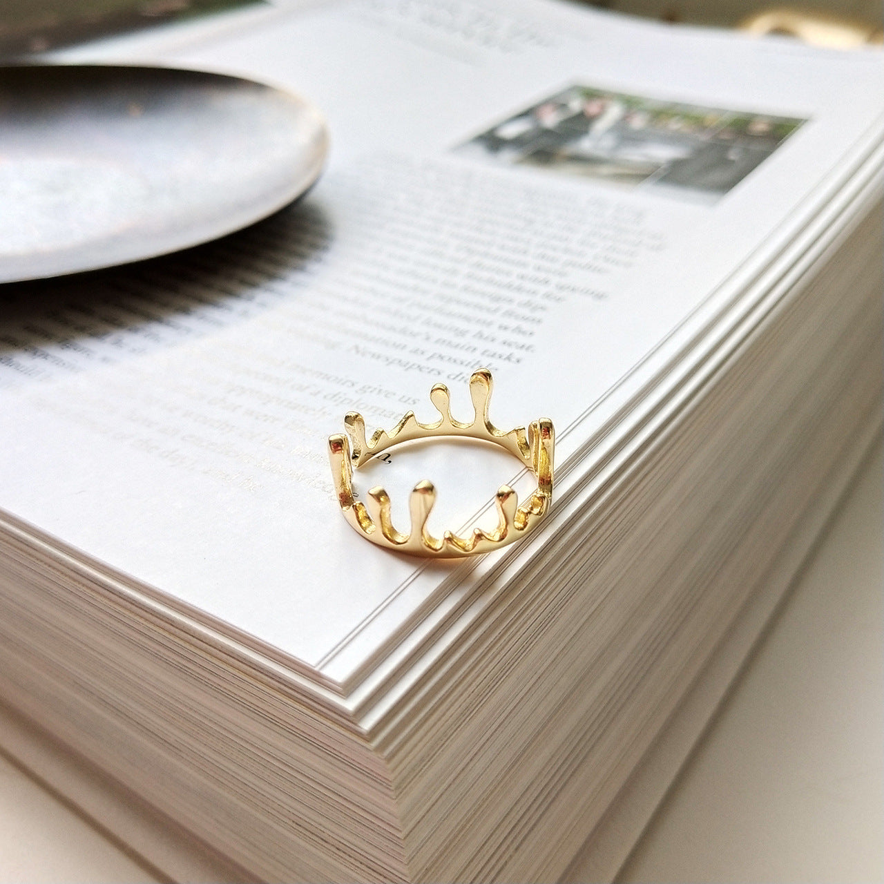 Sterling Silver Crown Ring